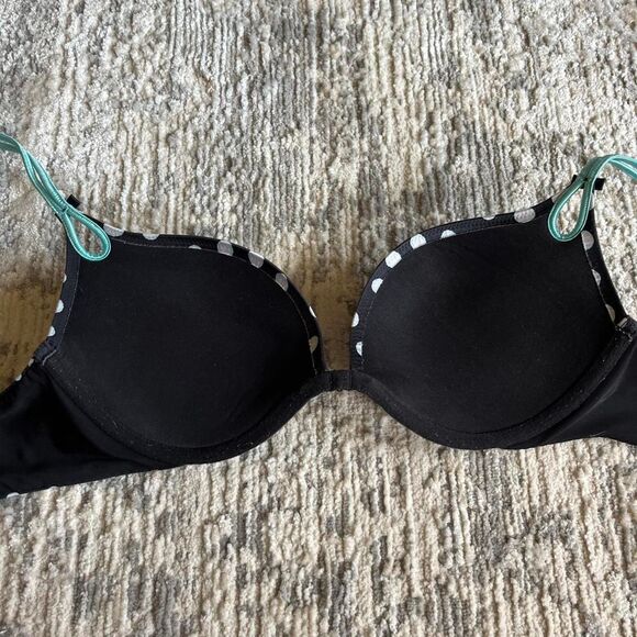 Vintage Y2K Victorias Secret Sexy Little Things Polka Dot Push  Up Demi Bra 34C - Picture 5 of 8